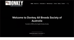 Desktop Screenshot of donkeyallbreedsaustralia.org